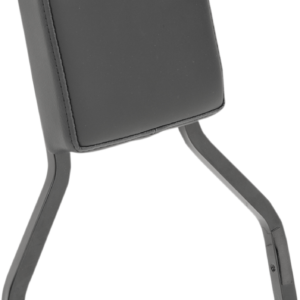Sissy Bar Pad - Short - Smooth - Black W/Solar Reflective Leather Top Stitch