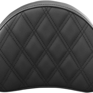 Sissy Bar Pad - Lattice Stitched - Black