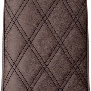 Sissy Bar Pad - Lattice Stitched - Brown