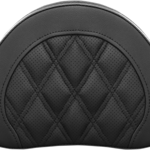Sissy Bar Pad - Lattice Stitched - Black