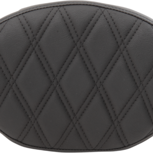 Oval Sissy Bar Pad - Double Diamond - Black Stitch - FL '99-'22