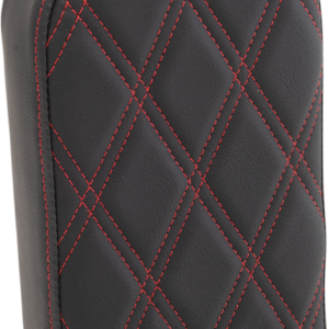 Sissy Bar Pad - Double Diamond - Red - 10"