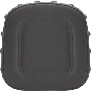Sissy Bar Pad - Contoured - Black - Studded - FL '99-'23
