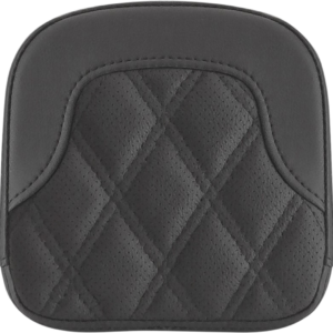 Tall Sissy Bar Pad - RoadSofa™ - Lattice Stitch - Black - FL '99-'23