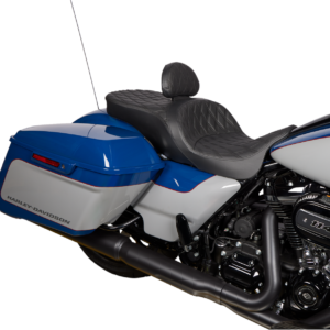 EZ Glide II Backrest - Small - Vinyl - Double Diamond Black Stitch