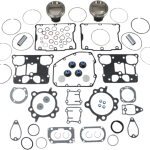Piston Kit with Gasket - Standard - Twin Cam 88" Bored to 1550 cc (95 Cubic Inch)