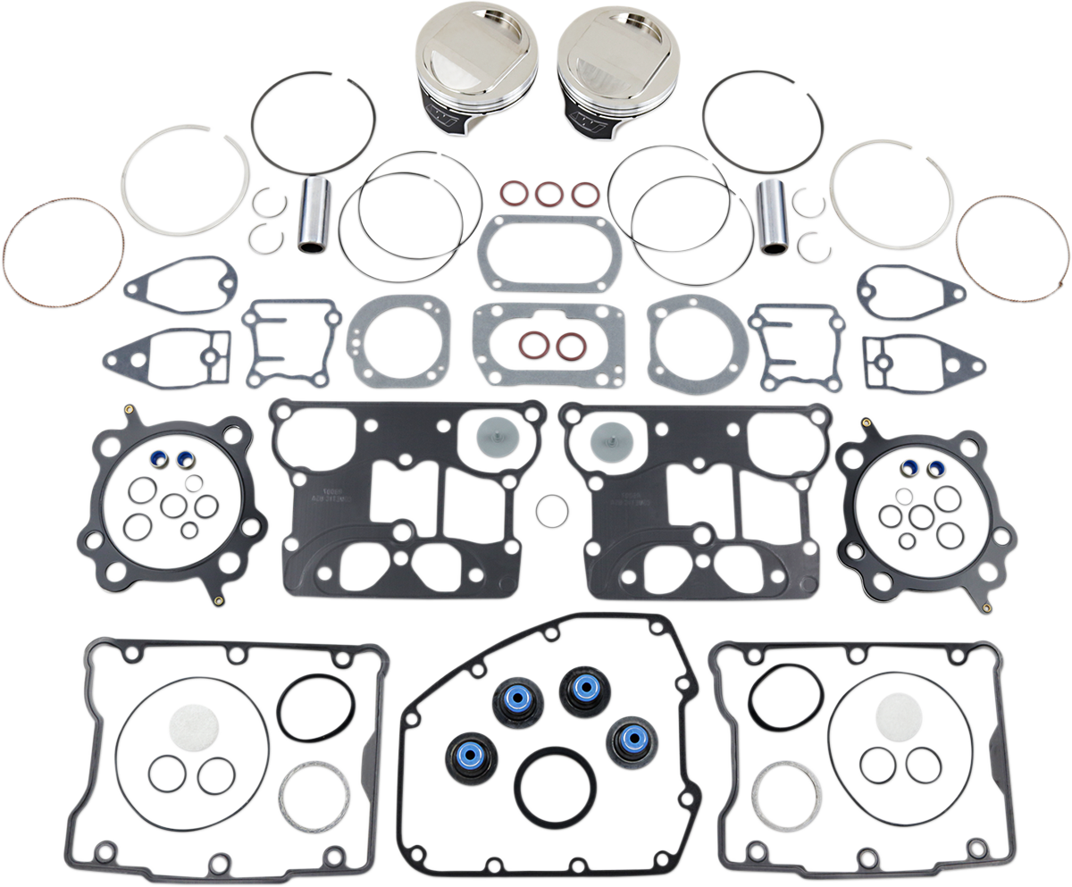 Piston Kit with Gasket - +0.010" - Twin Cam 88" Bored to 1550 cc (95 Cubic Inch)