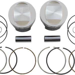 Tracker™ Series Piston Kit - 3.875" - 88 Cubic Inch Bored to 95 Cubic Inch - Standard - Twin Cam