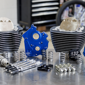 132" Power Package Engine Performance Kit - Chain Drive - Oil Cooled - Highlighted Fins - M8