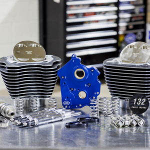 132" Power Package Engine Performance Kit - Chain Drive - Oil Cooled - Highlighted Fins - M8