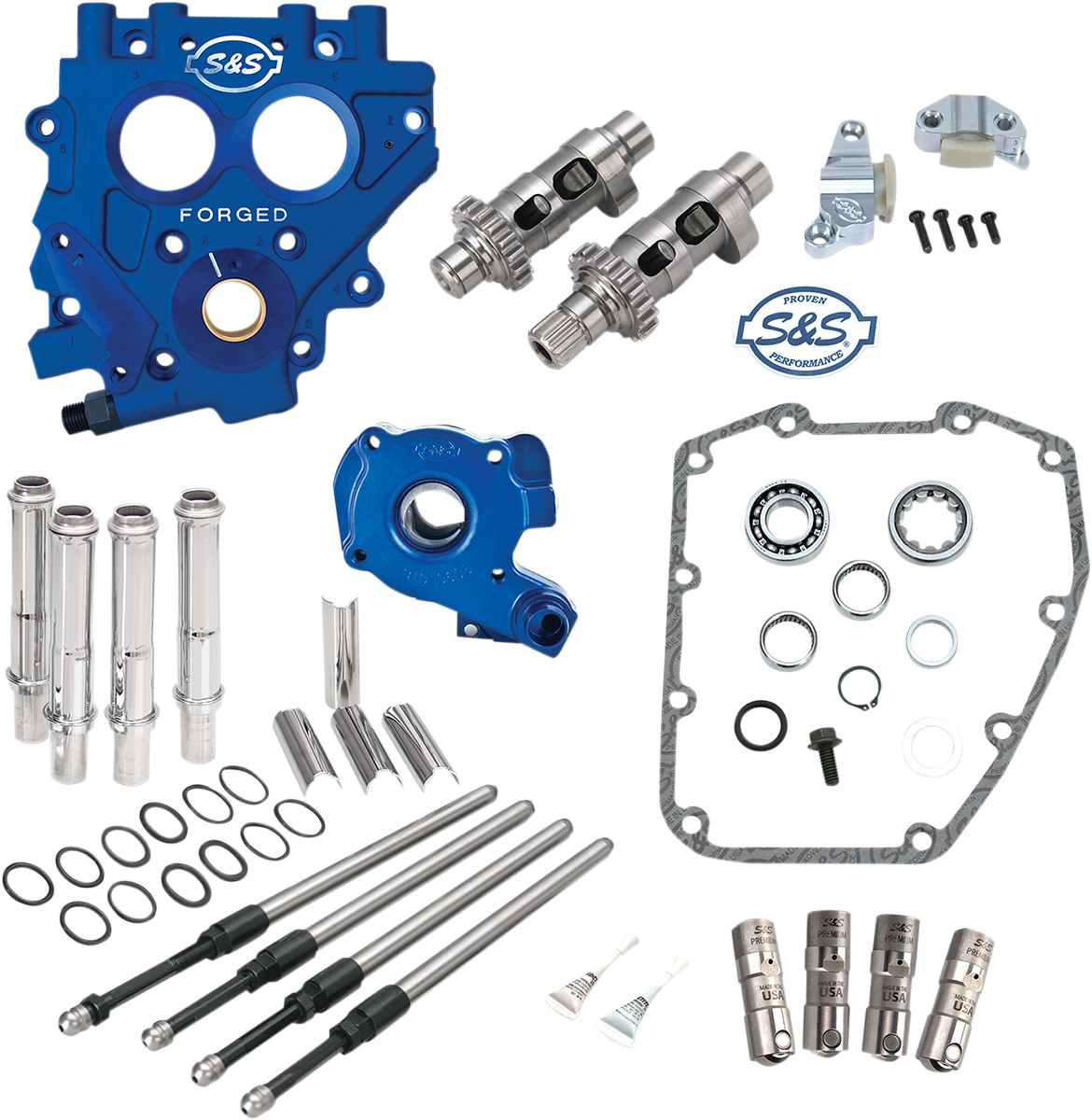 Cam Chest with Plate Kit - 551CE - Easy Start Cams - Twin Cam