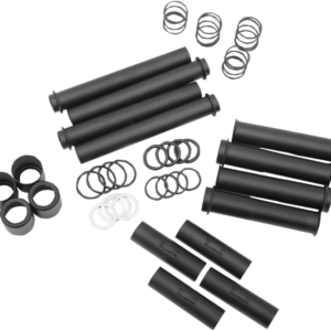Pushrod Tube Kit - Black - Twin Cam