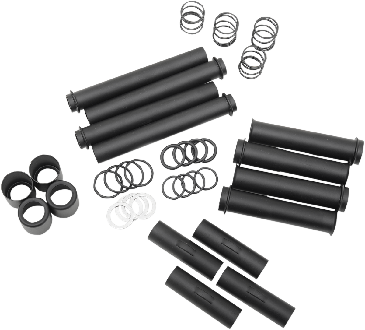 Pushrod Tube Kit - Black - Twin Cam