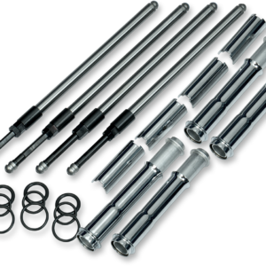 Quickee Pushrod Kit with Chrome Covers - M8