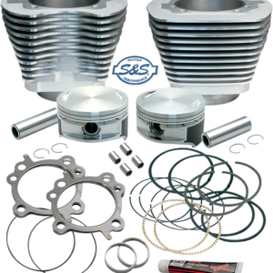 Cylinder & Piston Replacement for S&S 106" Stroker Kit - Silver