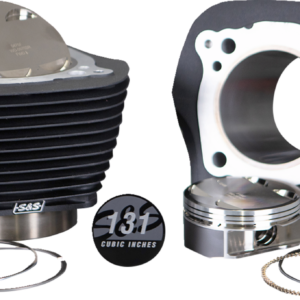 Cylinder & Piston Kit - 131" - Wrinkle Black with Non-Highlighted Fins - M8