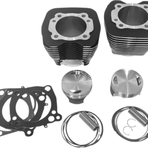 Cylinder Kit - 98" - Black with Highlighted Fins