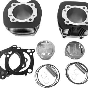 Cylinder Kit - 107" - Black with Highlighted Fins