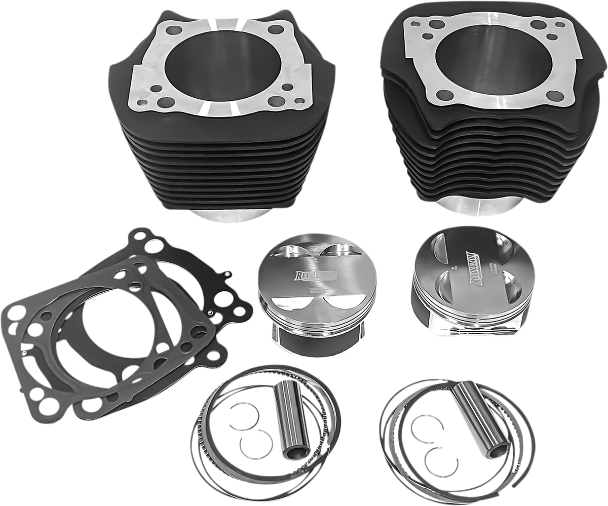 Cylinder Kit - 124" - Black - M8