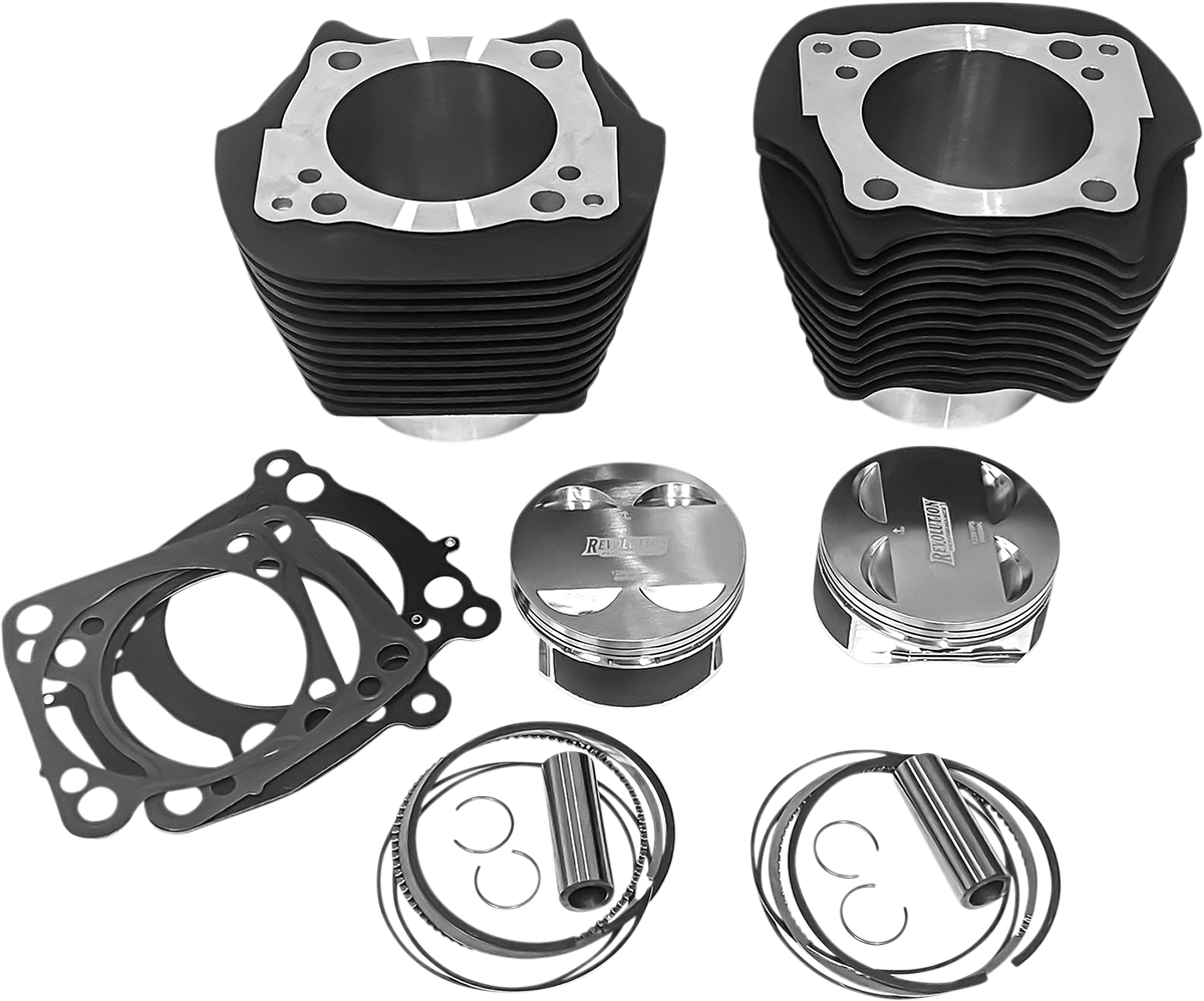 Cylinder Kit - 128" - Black - M8