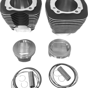 Cylinder Kit - 117" - Black with Highlighted Fins
