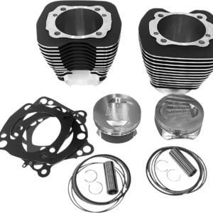 Cylinder Kit - 124" - Black with Highlighted Fins - Twin Cam