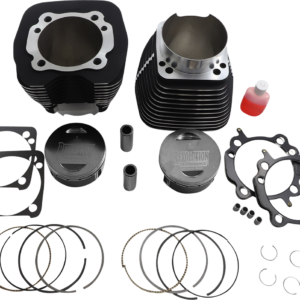 Cylinder Kit - 131" - Black with Highlighted Fins - Twin Cam