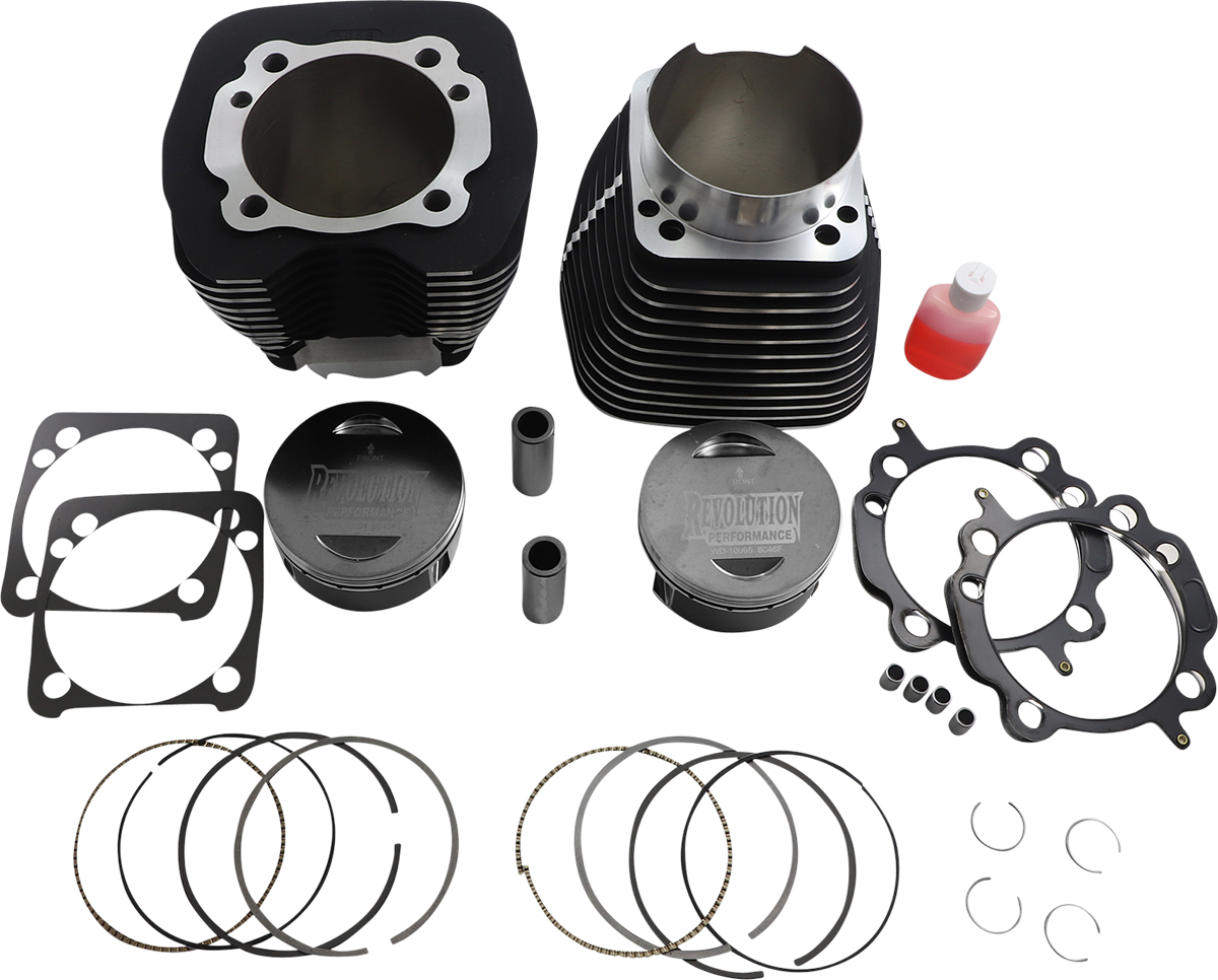 Cylinder Kit - 131" - Black with Highlighted Fins - Twin Cam