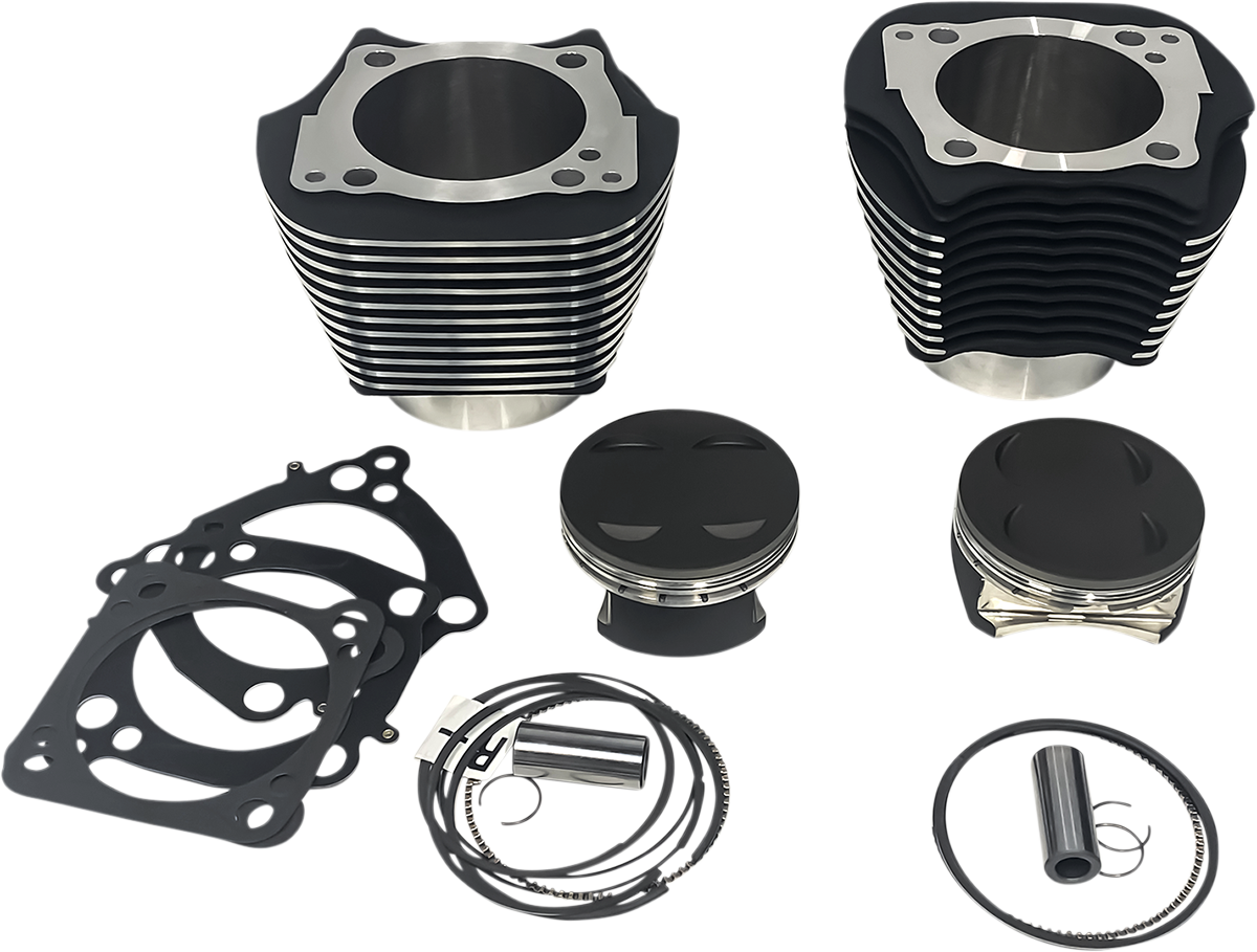Cylinder Kit - 139" - Black with Highlighted Fins - M8