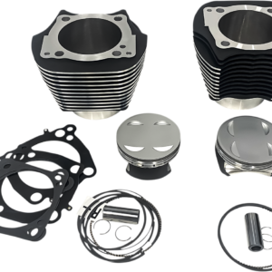 Cylinder Kit - 143" - Black with Highlighted Fins - M8