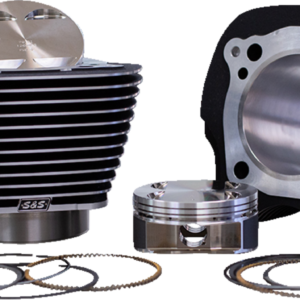 132" Big Bore Cylinder Kit - Black/Highlighted Fins - M8