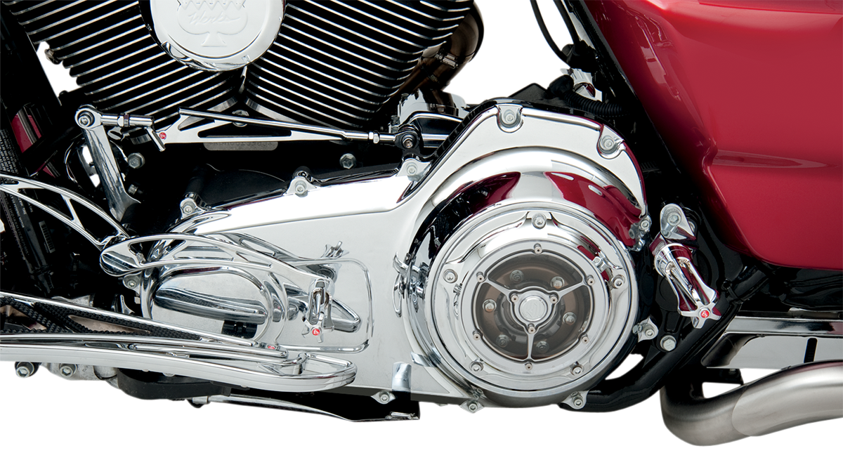 Clarity Derby Cover - Chrome - Big Twin