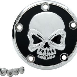 Skull Points Cover - Chrome - 5 Hole