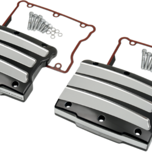 Rocker Box Cover - Scalloped - Platinum Cut - Twin Cam