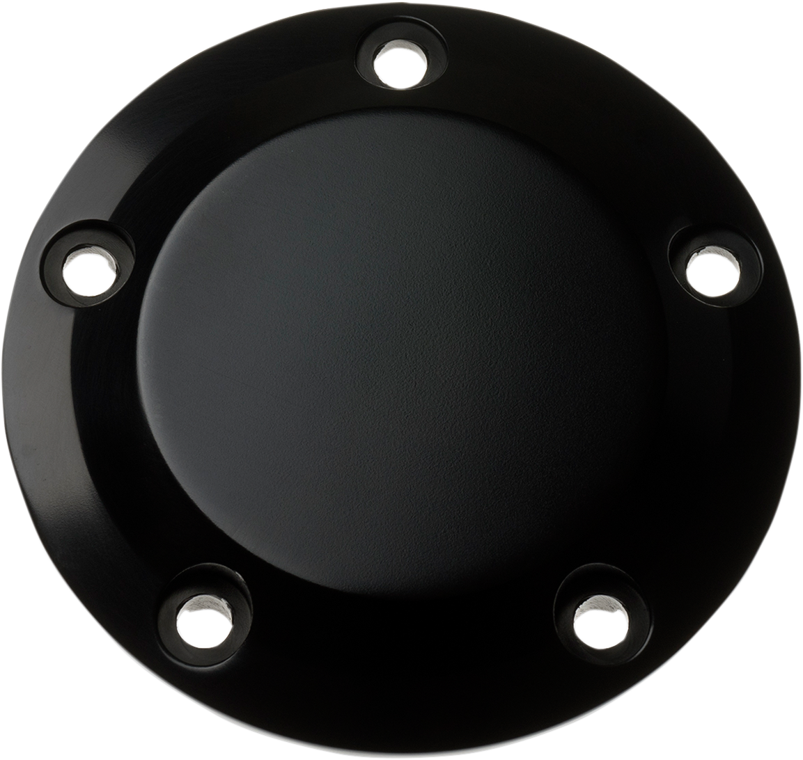 Points Cover - Smooth - 5 Hole - Black Anodized