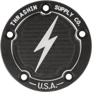 Points Cover - Dished - Black - Twin Cam