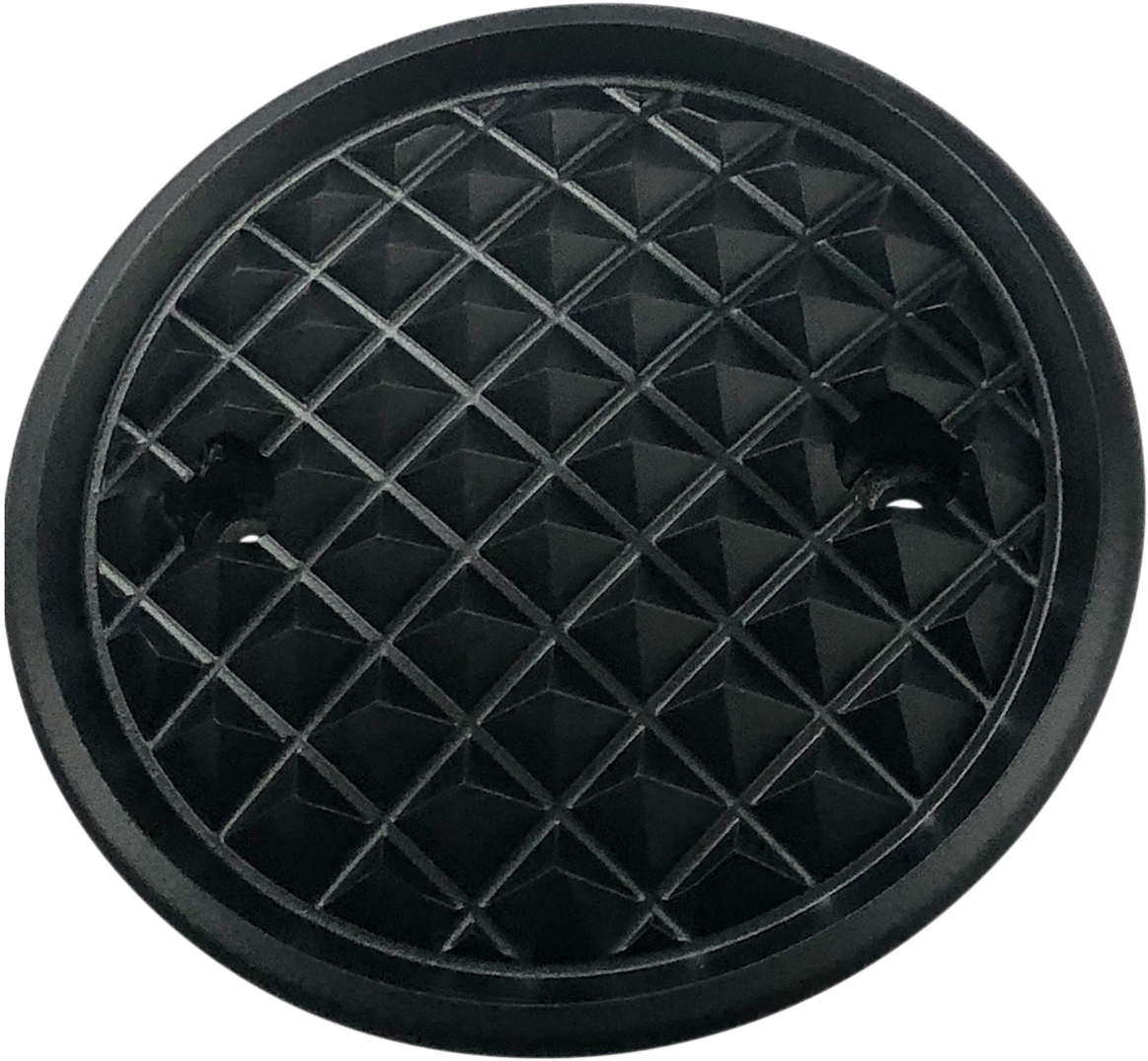 Points Cover - Cross Cut - Black Anodized - M8