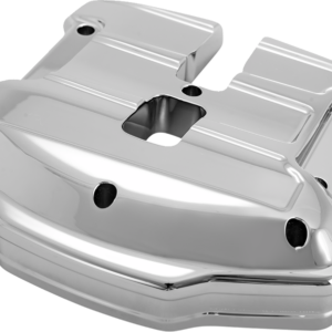 Rocker Box Cover - Scalloped - Chrome - M8