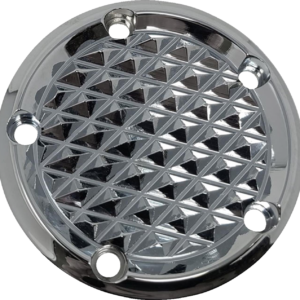 Points Cover - Diamondback - Chrome - Twin Cam