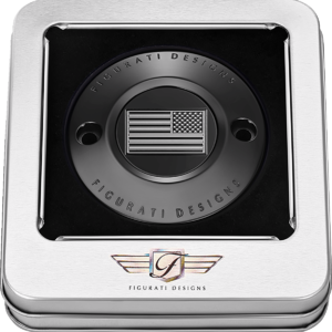 Timing Cover - 2 Hole - American Flag - Contrast Cut - Black