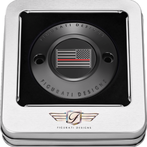Timing Cover - 2 Hole - Red Line American Flag - Black