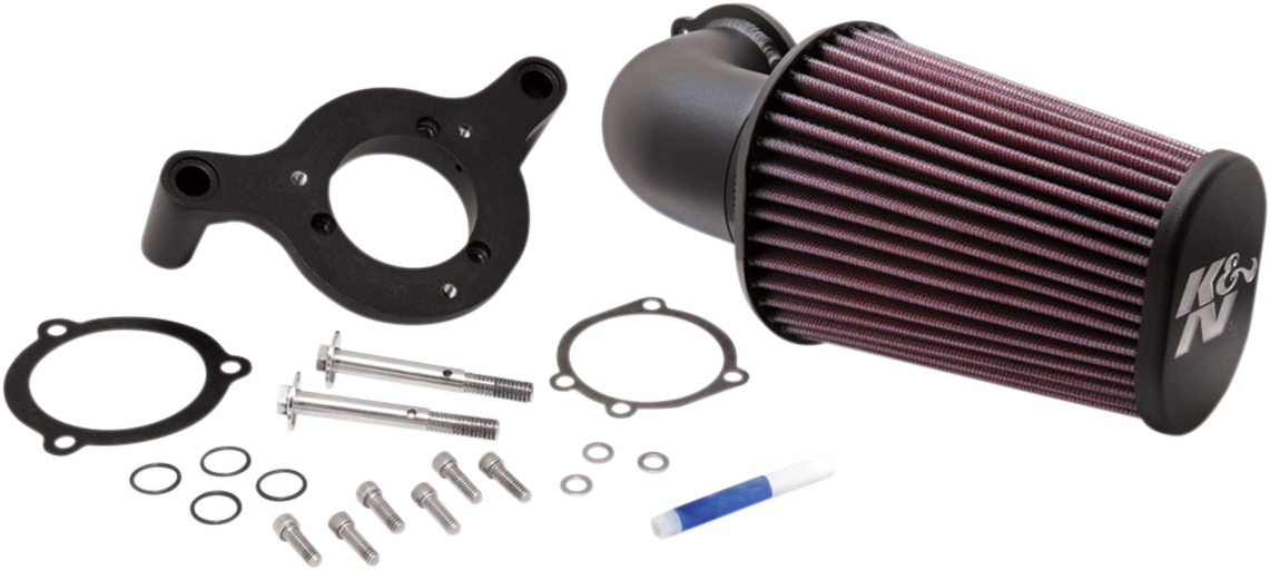 Aircharger® Intake System with Mandrel-Bent Aluminum Intake Tube Kit - Black
