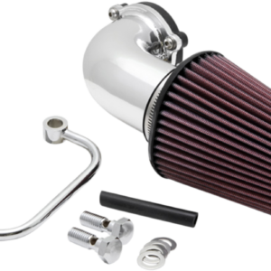 Aircharger® Intake System with Mandrel-Bent Aluminum Intake Tube Kit - Bright Chrome