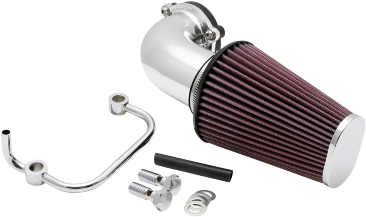 Aircharger® Intake System with Mandrel-Bent Aluminum Intake Tube Kit - Bright Chrome