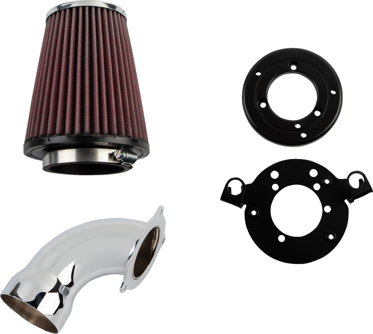 Cone Air Intake Kit - Chrome - Sportster - Image 3