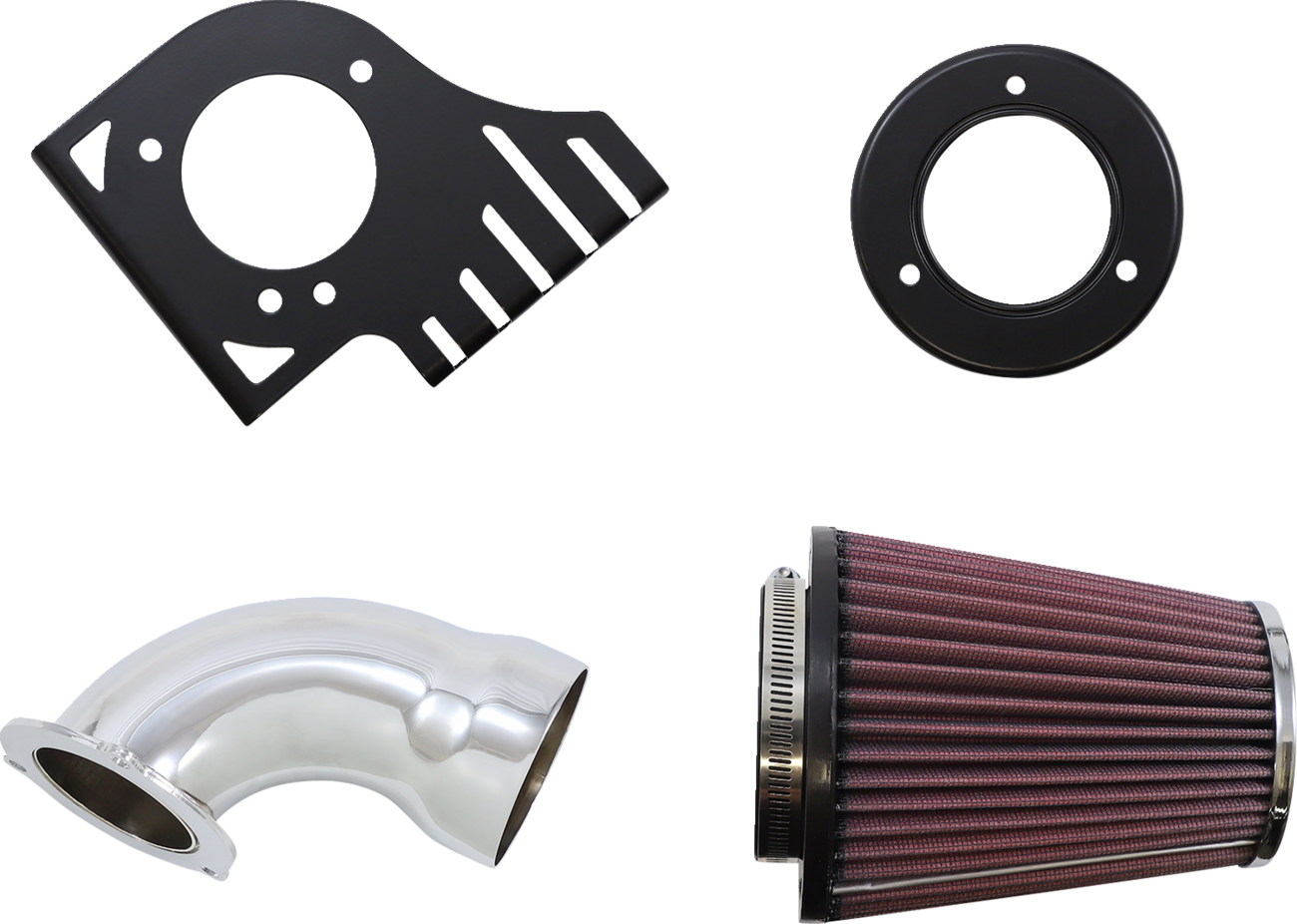 Cone Air Intake Kit - Chrome - Softail