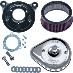 Mini Teardrop Stealth Air Cleaner Kit - Chrome