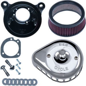 Mini Teardrop Stealth Air Cleaner Kit - Chrome