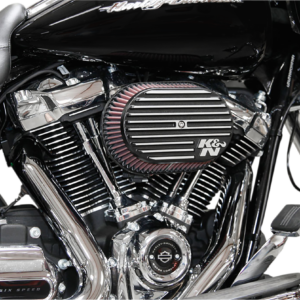 Street Metal Air Intake Kit - Side Drift - Black - Twin Cam