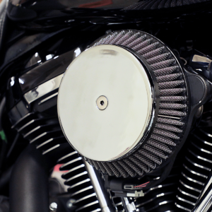 Plain Cover Big Air Cleaner Kit - Chrome